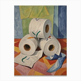 Rolls Of Toilet Paper Canvas Print