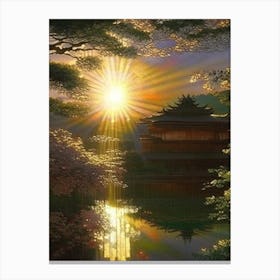 Katsura Imperial Villa, 1, Japan Classic Painting Canvas Print