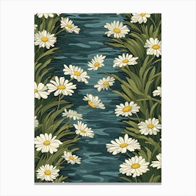 Daisy Pattern Canvas Print