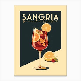 Sangria Cocktail Canvas Print