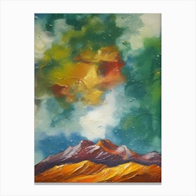 Gloomy Mountain Canvas Print