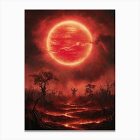 Red Sun 1 Canvas Print