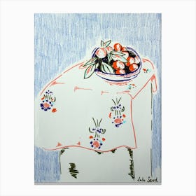 Matisse Inspired Still Life Canvas Print