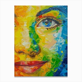 Face Of A Woman 53 Canvas Print