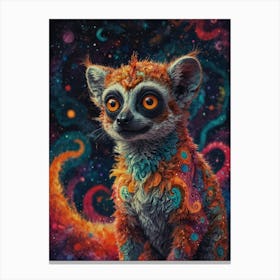 Lemur - Galaxy Canvas Print