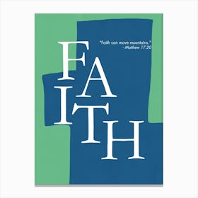 Bible verse - Faith Canvas Print