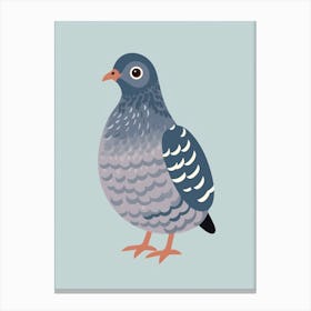 Baby Animal Illustration  Pigeon 1 Canvas Print