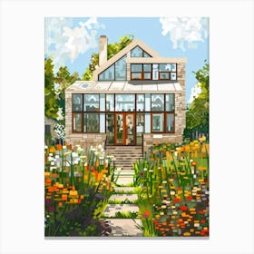 Garden House Canvas Print