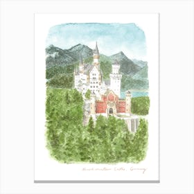 Neuschwanstein Castle, Germany Canvas Print