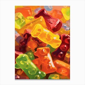 Gummy Bears Oil Painting 4 Canvas Print