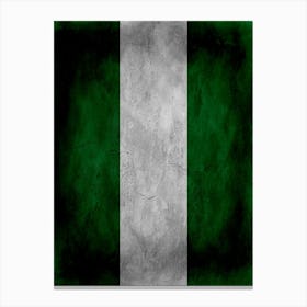 Nigeria Flag Texture Canvas Print