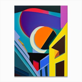Eclipse Abstract Modern Pop Space Canvas Print