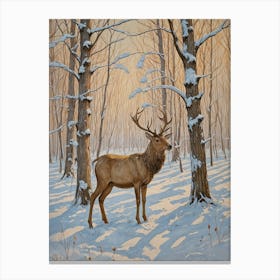 Winter's Watcher Canvas Print