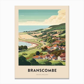 Devon Vintage Travel Poster Bournemouth 4 Canvas Print