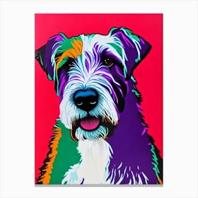 Old English Sheepdog Andy Warhol Style dog Canvas Print
