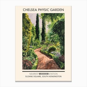 Chelsea Physic Garden London Parks Garden 3 Canvas Print