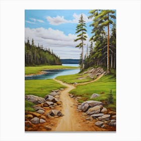 Path To The Lake 4 Canvas Print