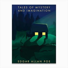 Book Cover - Tales of Mystery & Imagination by Edgar Allan Poe Canvas Print