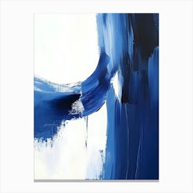 Abstract Blue Painting Canvas Print