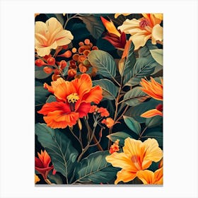 Seamless Floral Pattern Canvas Print