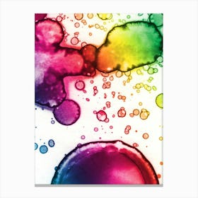 Alcohol Ink Color Abstraction Canvas Print