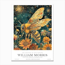 William Morris Exhibition Insects Series 23 Canvas Print