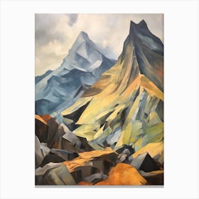 Crinkle Crags England 1 Mountain Painting Canvas Print