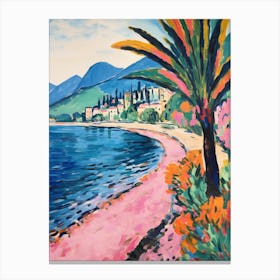 Lake Como Italy 8 Fauvist Painting Canvas Print