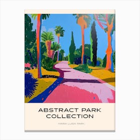 Abstract Park Collection Poster Maria Luisa Park Seville Spain 2 Canvas Print