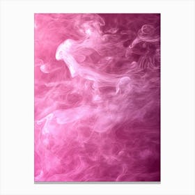 Pink Smoke Background Canvas Print