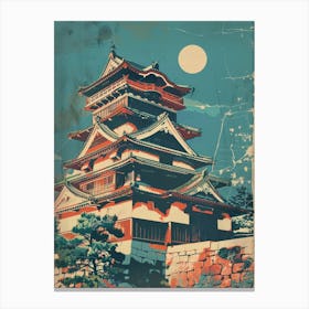 Kanazawa Castle Mid Century Modern 1 Canvas Print