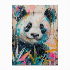 Panda Brushstrokes 2 Canvas Print