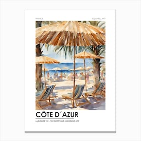 Cote d´Azur Canvas Print