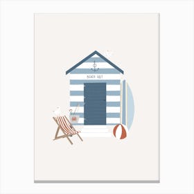 Beach Hut Canvas Print