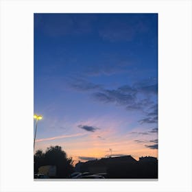 Sunset At Dusk Canvas Print