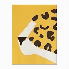 Cheetah Yellow Canvas Print