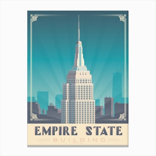 New York Empire State Building Canvas Print