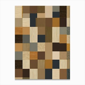 Patchwork Squares, American Quilting inspired Art, 1462 Canvas Print
