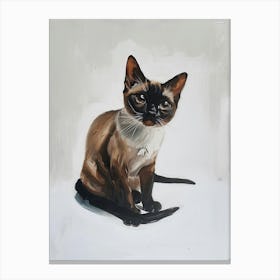 Tokinese Cat Painting 3 Canvas Print