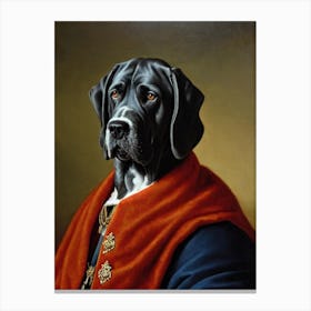 Neapolitan Mastiff Renaissance Portrait Oil Painting Canvas Print