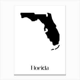 Florida Silhouette Canvas Print