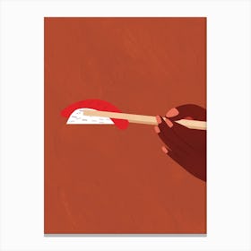 Sushi Chopsticks Canvas Print