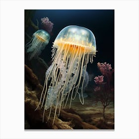 Comb Jelly Realistic 1 Canvas Print