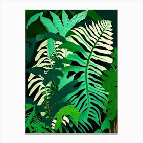 Boston Fern Vibrant Canvas Print