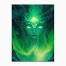 Emerald Goddess Canvas Print