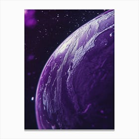 Purple Planet Canvas Print