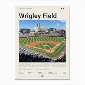 Baseball - Chicaco Cubs - Wrigley Field 1 Canvas Print