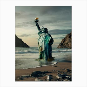 Statue Of Liberty Day After Canvas Print