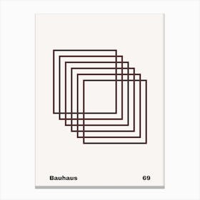 Geometric Bauhaus Poster 69 Canvas Print