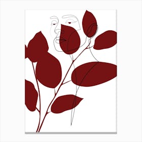 Red Foliage Canvas Print